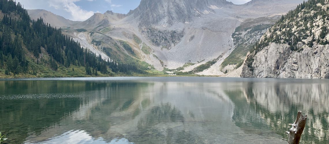 Snowmass Mountain behind Snowmass Lake